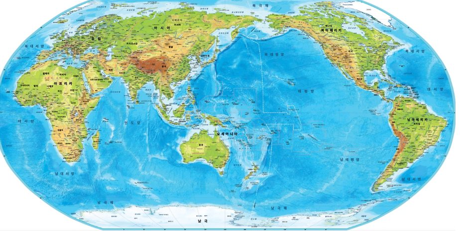 세계지도 크게 보기 방법 5가지, 한국어 한글판 지도 무료로 보는 곳 정리